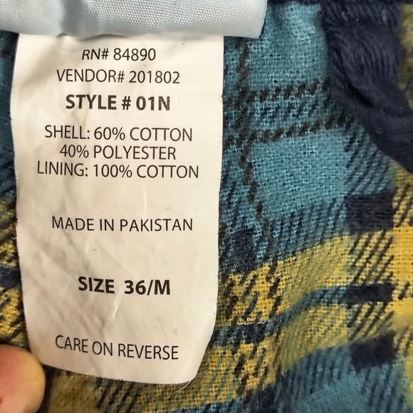 Habands Ice House Jeans Mens 36X30 M Flannel Lined Navy Blue Straight Fit Pants - Picture 5 of 16